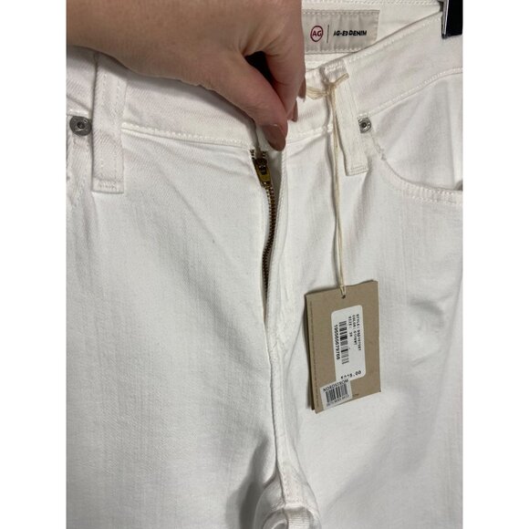 NWT AG Adriano Goldschmied Ex Boyfriend Slim 1 Year Vivid White Jeans-sz 28 - Picture 7 of 14